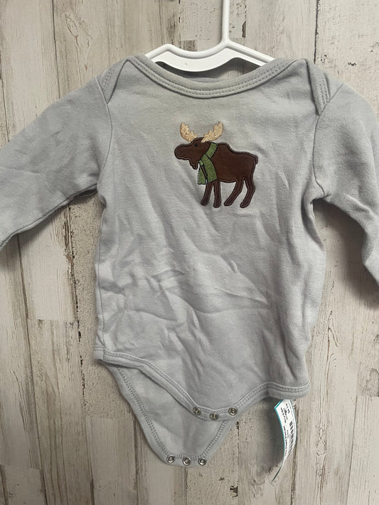 Grey HB 3-6m Moose Onsie, Boy 0-9m