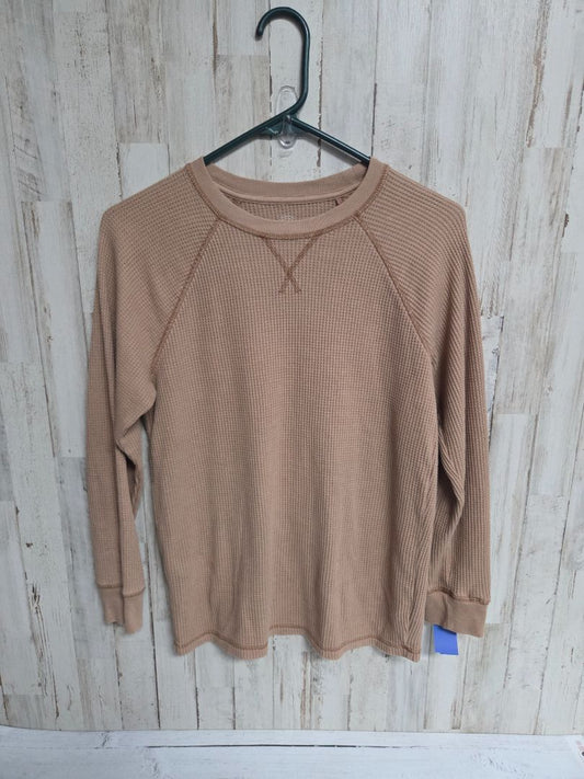TAN WONDER NATION WAFFLE KNIT TOP, BOYS 10/12
