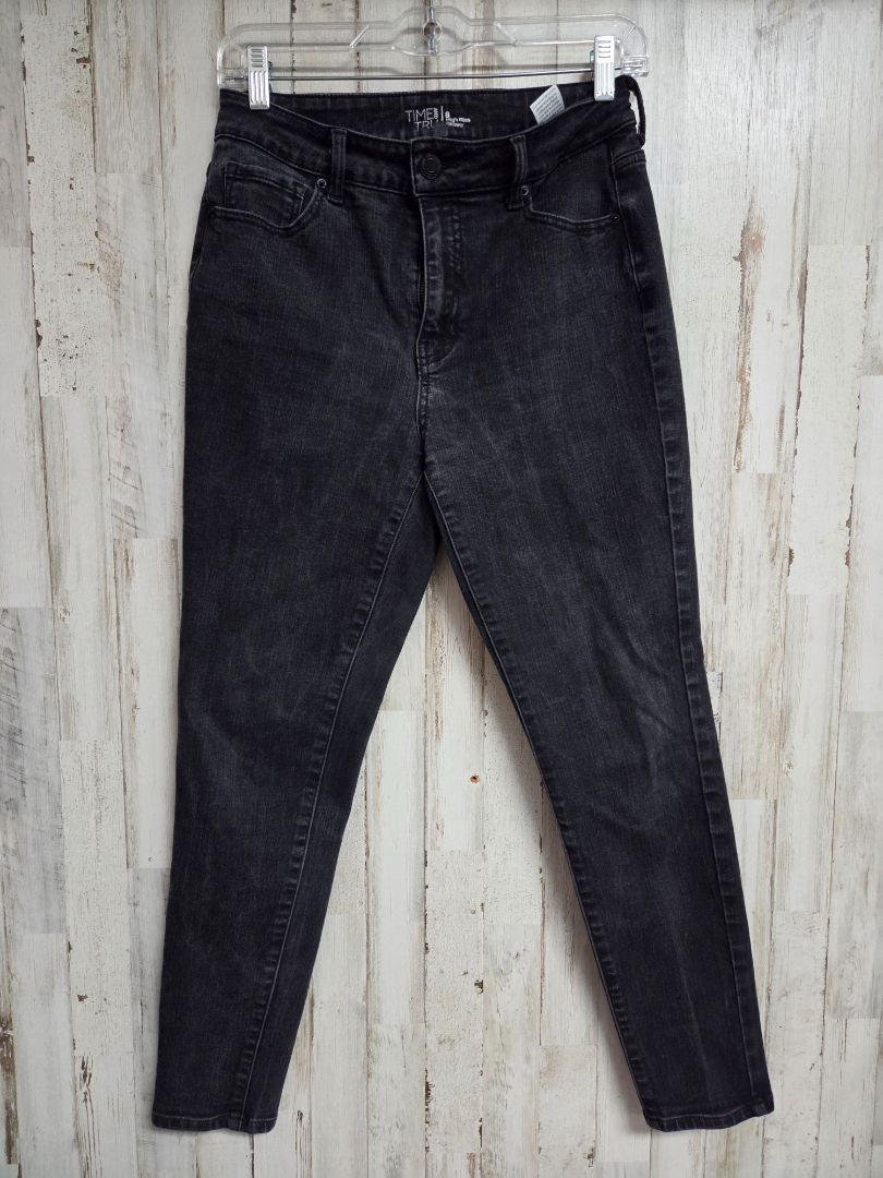 BLACK TIME & TRU SZ8 HI RISE SKINNYS, LADIES M