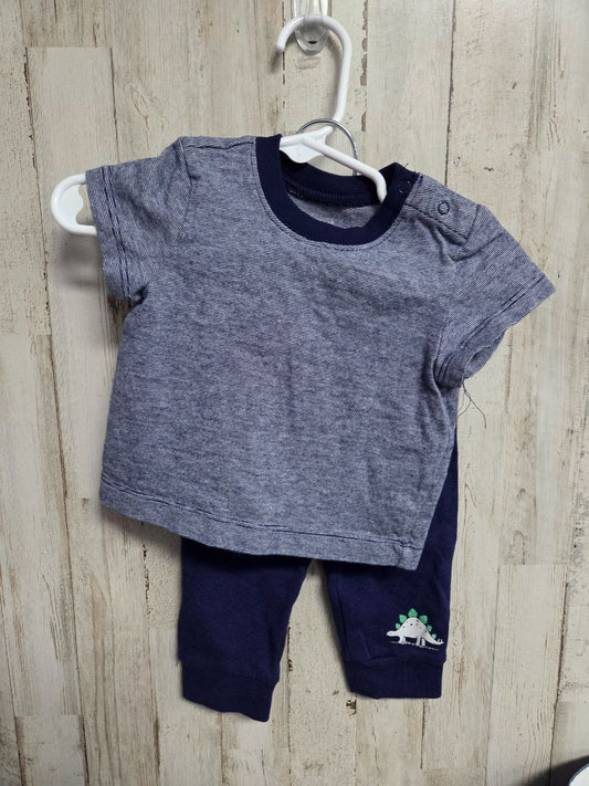 NAVY LITTLE ME DINO PANTS SET, BOY 6M