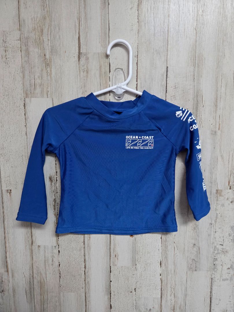 BLUE OCEAN COAST LOGO RASH GUARD TOP, BOY 12M