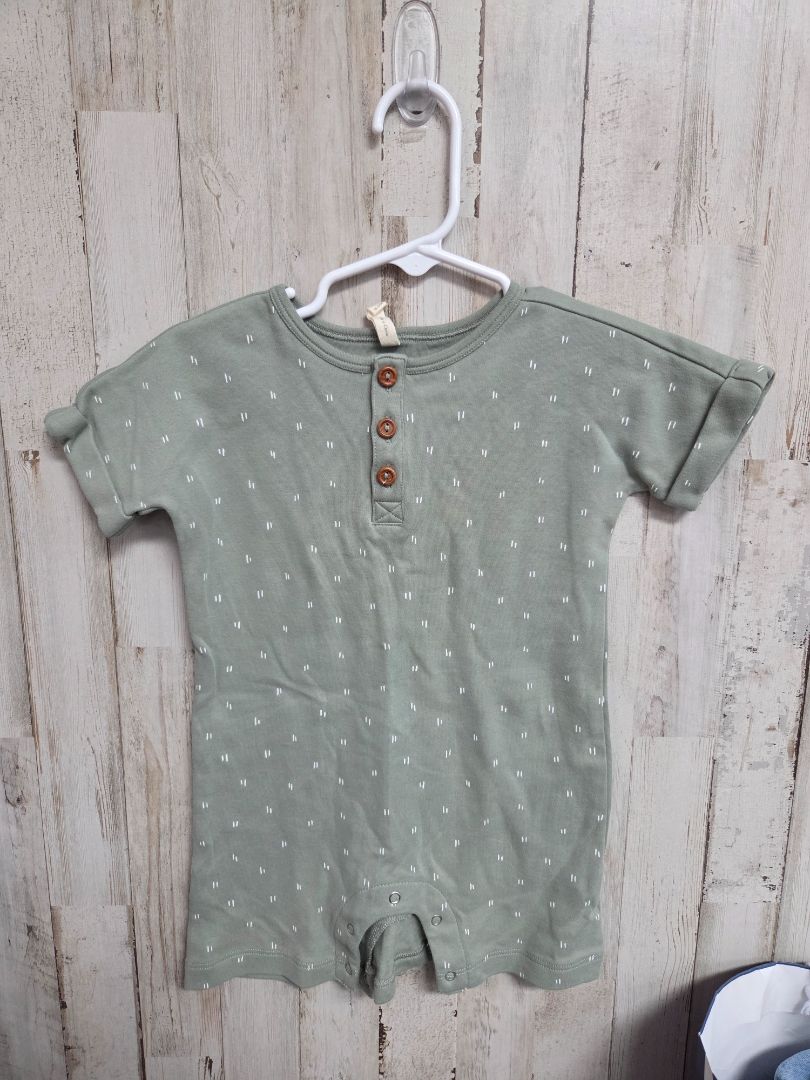 SAGE QUINCY MAE PATTERN ROMPER, BOY 18-24M