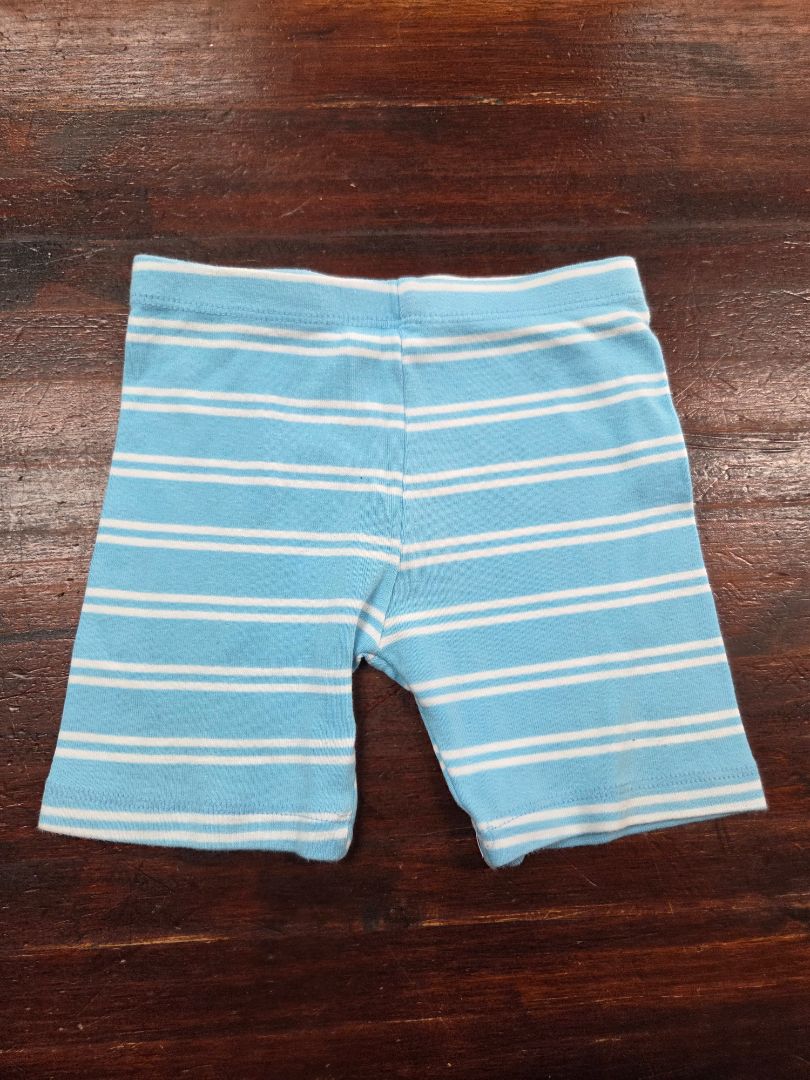 BLUE LITTLE ME STRIPED SHORTS, BOY 24M