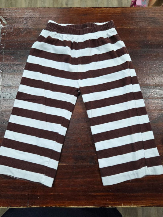 BROWN BLANKS BOUTIQUE STRIPED PANTS, BOY 18M