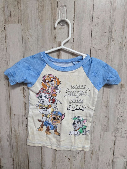 BEIGE/BLUE PAW PATROL FRIENDS=FUN TEE, BOY 3T