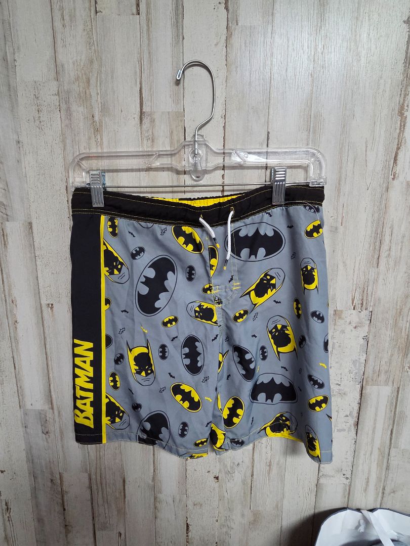 GREY BATMAN LOGO SWIM SHORTS, BOY 8