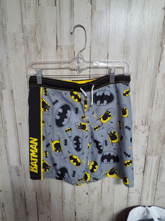 GREY BATMAN LOGO SWIM SHORTS, BOY 8