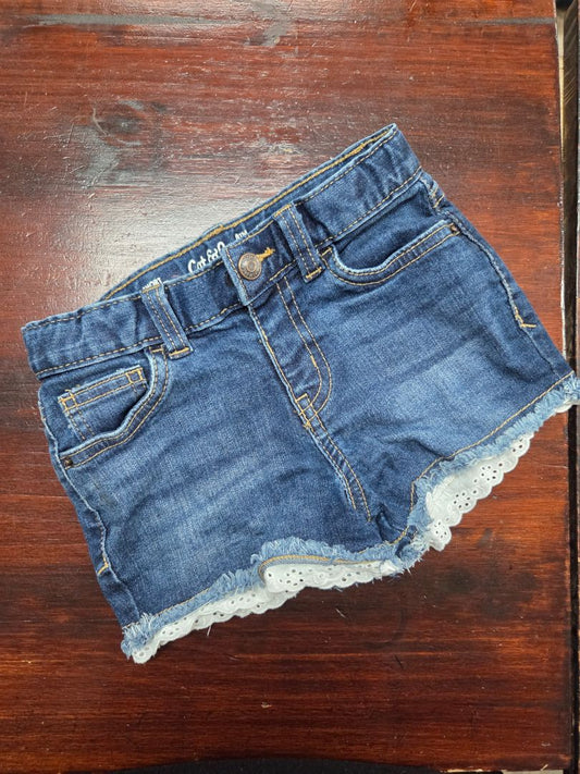 DENIM CAT & JACK EYELIT  SHORTS, GIRL 5T