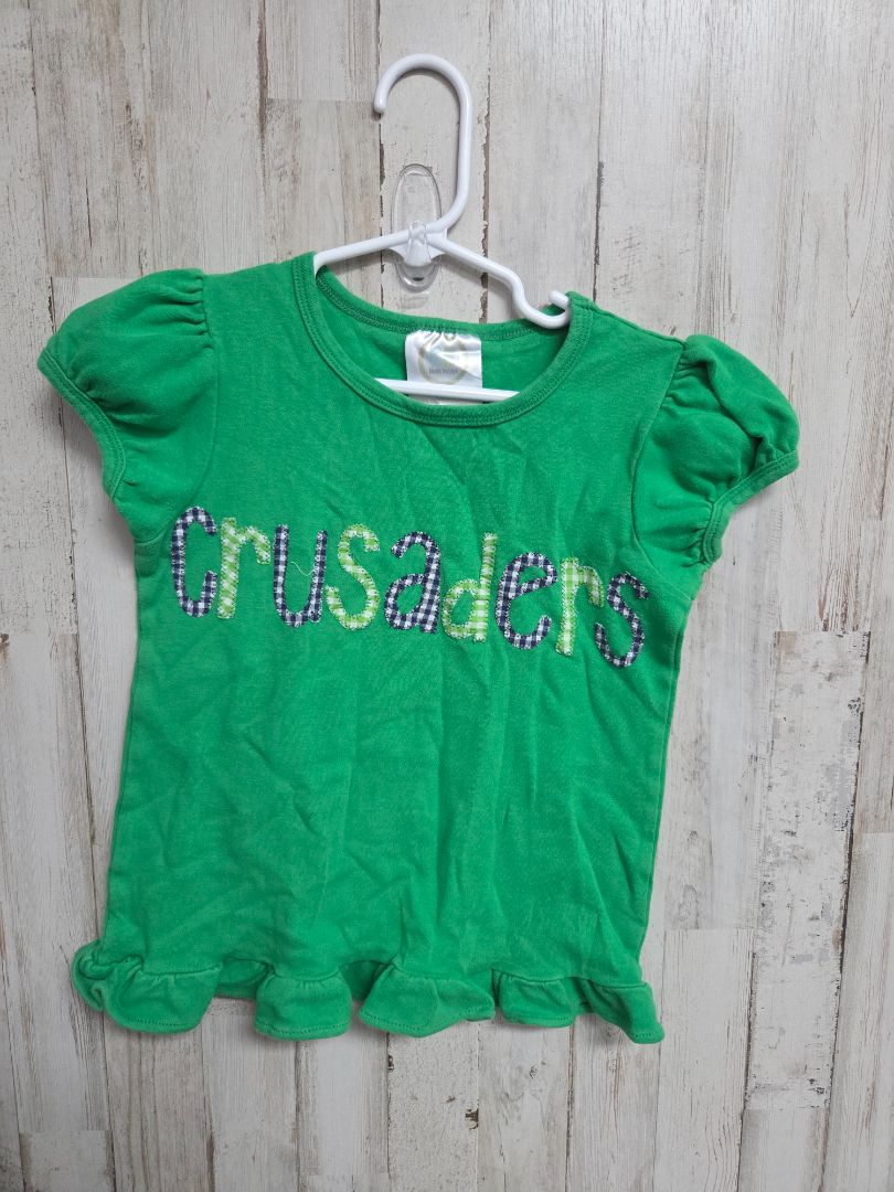 GREEN BLANKS BOUTIQUE CRUSADERS TOP, GIRL 6