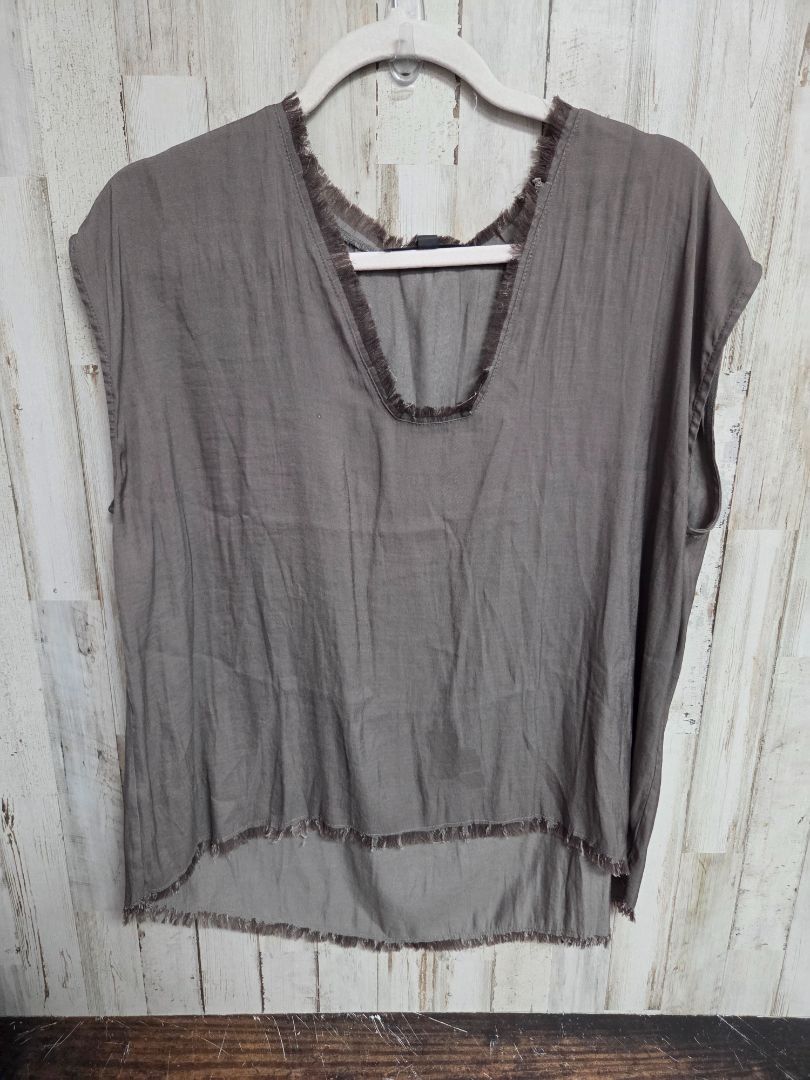 Olive Grades & Gather Silk top, Ladies S