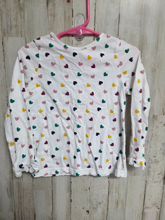 white goodlad heart longsleeve, girl 4t