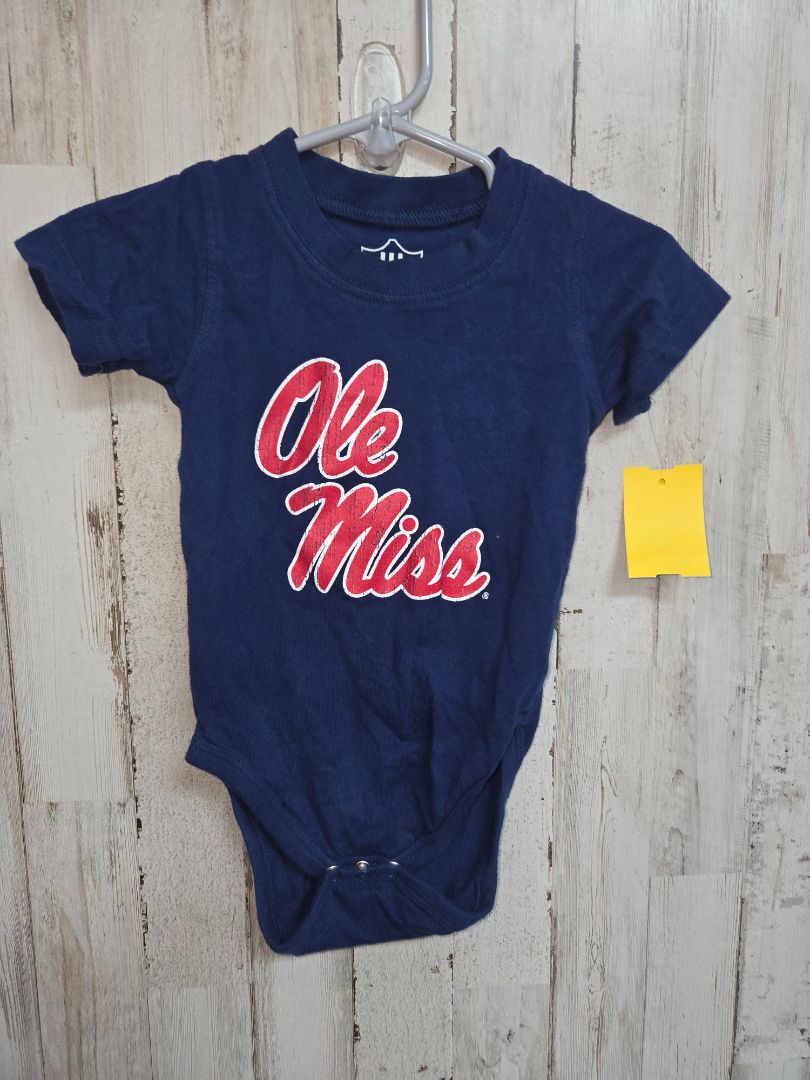 Navy Wes and willy Ole miss onesie, Boy 6M