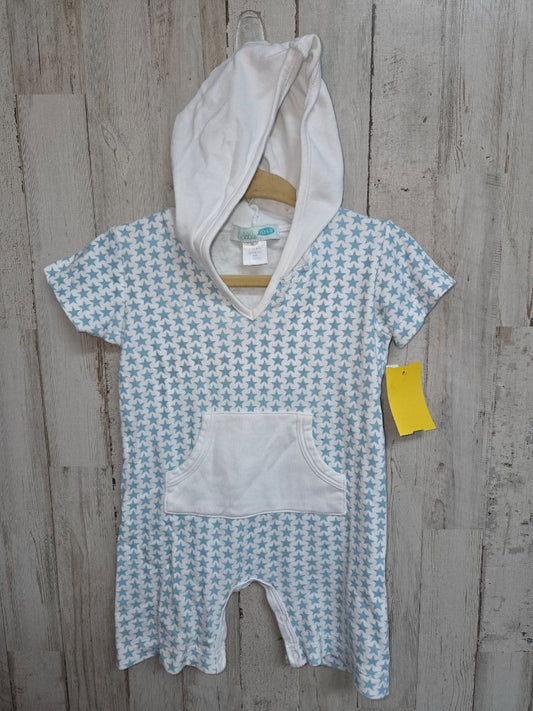White Little Star hooded romper, Boy 6-12M