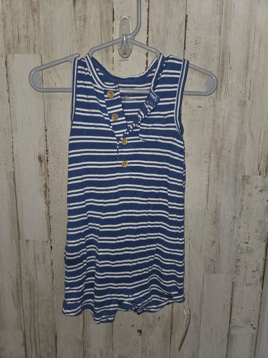 Blue Little me Stripe romper, Boy 9M