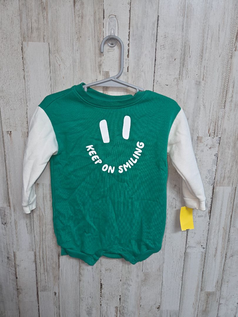 Green Old Navy Keep and smiling onesie, Boy 12-18M
