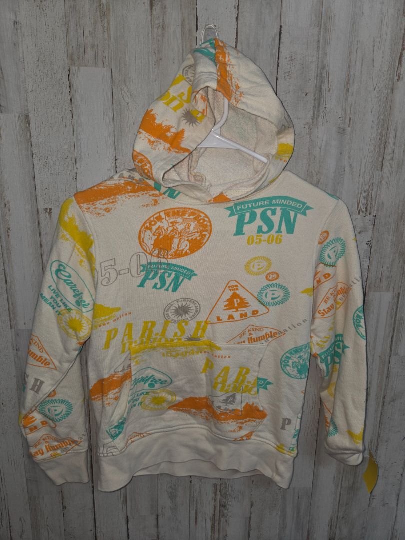 White Parish nation Logo pullover, Boy 8