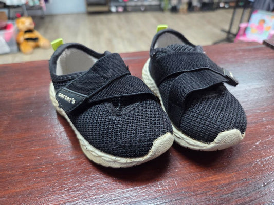 black carters mesh velcro shoes, shoes 4