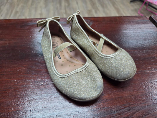 gold wonder nation glitter flats, shoes 7