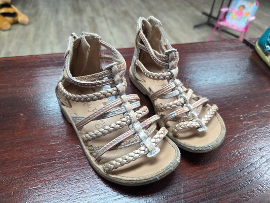 gold cynthia rowley gladiator sandals, shoes 8