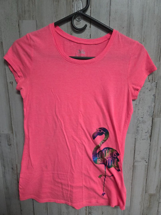 pink justice flamingo tee, girl 16