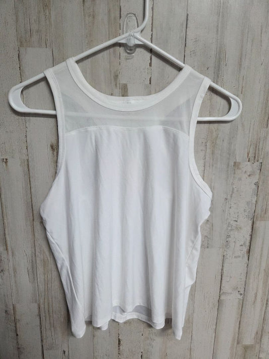 white old navy mesh inlay tank, girl 18