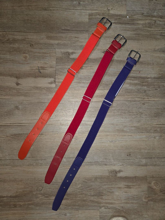 red/purple/orange champro 3pc softball belts