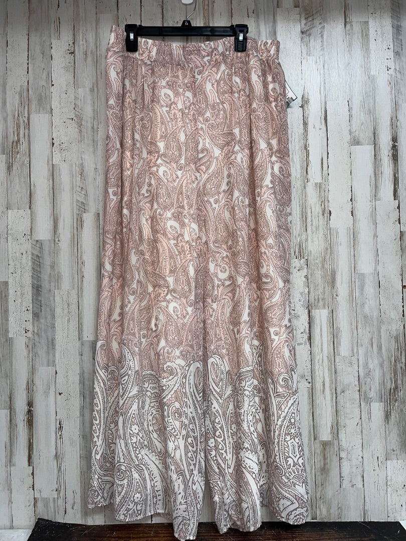 PEACH CATO 18/20 PAISLEY FLOWY PANTS, LADIES 2X