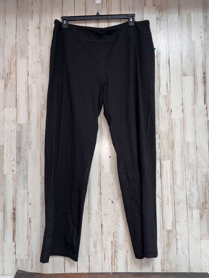 BLACK ATHLETIC WORKS COTTON PANTS, LADIES 2X