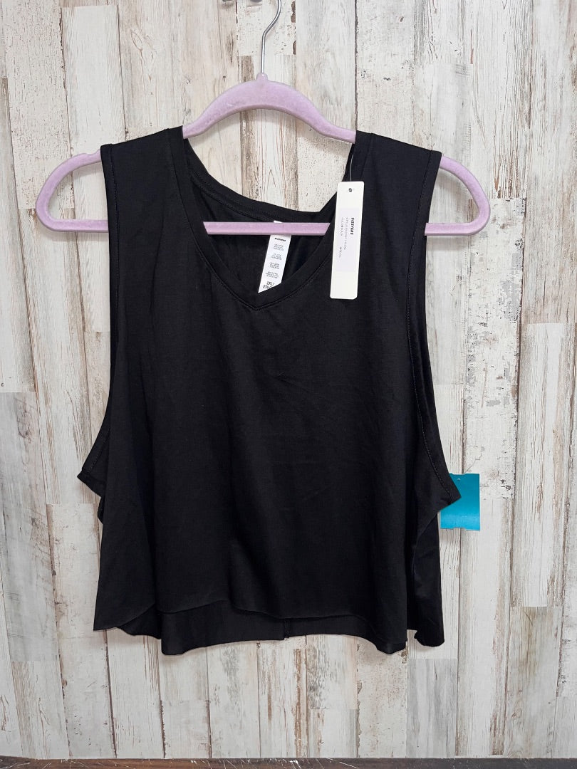 BLACK SISSYCOS NEW RAW EDGE CROP TANK, LADIES 2X