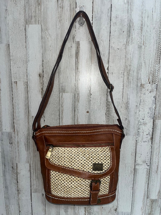 BROWN BOC STRAW DETAIL PURSE, PURSES