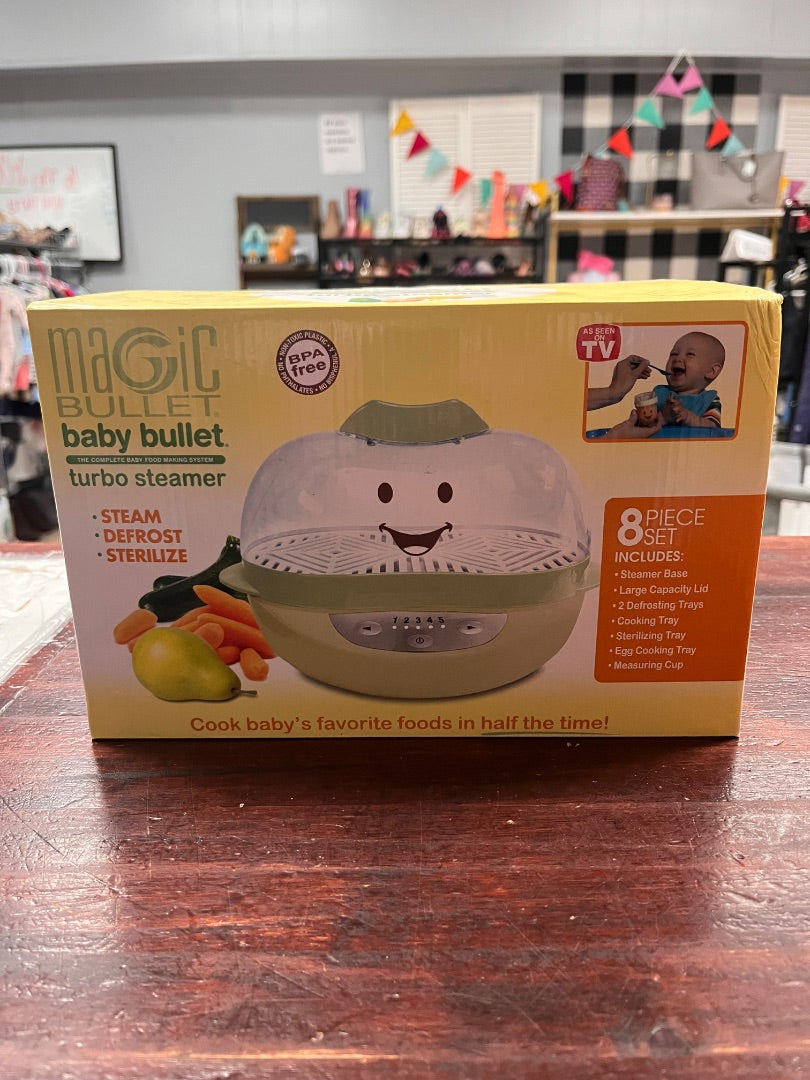 GREEN MAGIC BULLET Baby bullet Turbo steamer