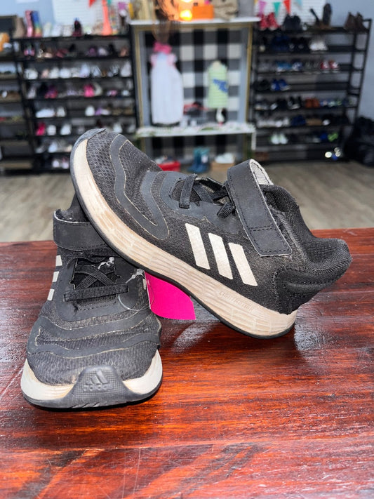 BLACK ADIDAS VELCRO SNEAKERS, SHOES 10