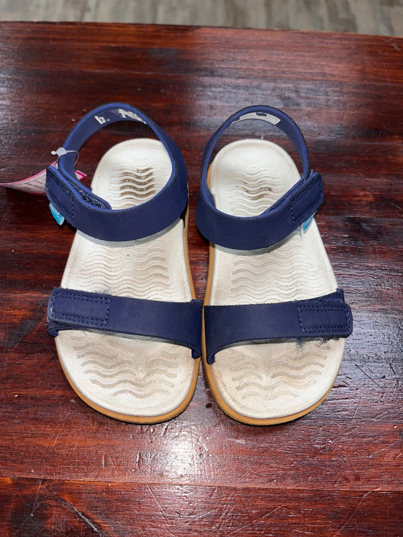 NAVY NATIVE VELCRO SANDALS, SHOES 10
