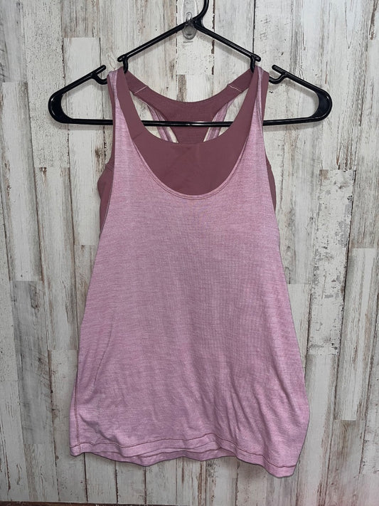 LILAC LULULEMON SZ4 LAYERED TANK, LADIES S