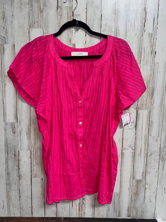 PINK LOFT BUTTON TOP, LADIES L