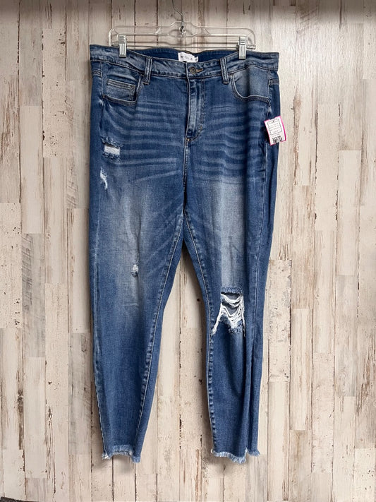 DENIM CELLO SZ14 DISTRESS JEANS, LADIES XL