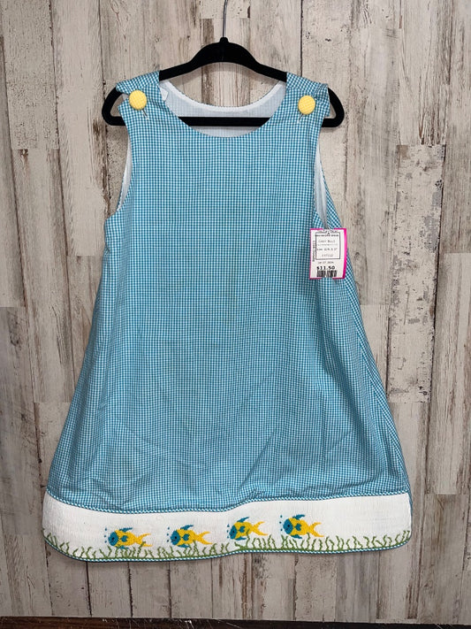 BLUE REMEMBER NGUYEN FISH SMOCK DRESS, GIRLS 3T