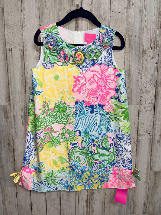 BLUE/GREEN LILLY PULITZER PRINTED DRESS, GIRLS 5