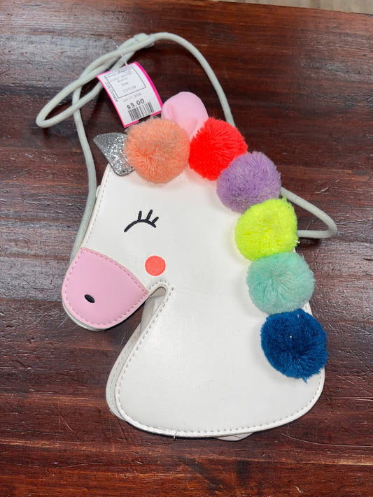 WHITE  UNICORN CROSSBODY