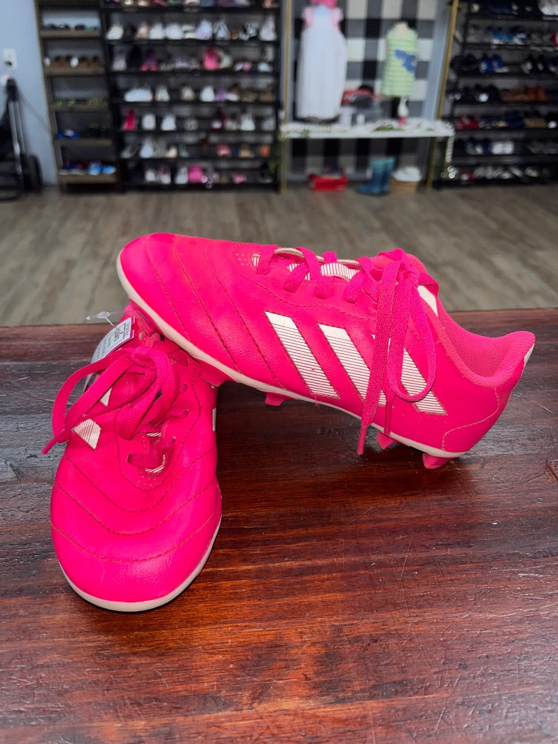 PINK ADIDAS CLEATS, SHOES Y1.5