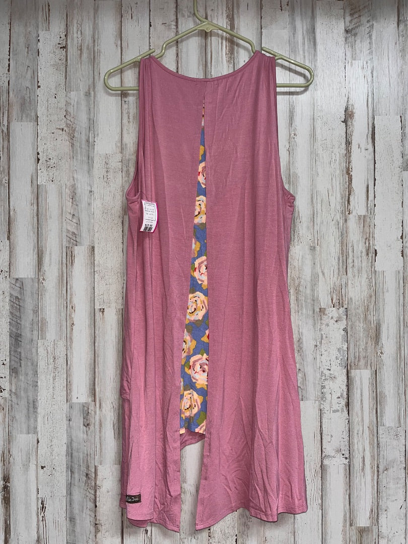 MAUVE MATILDA JANE SOFT FLORAL STRIP TANK, LADIES L