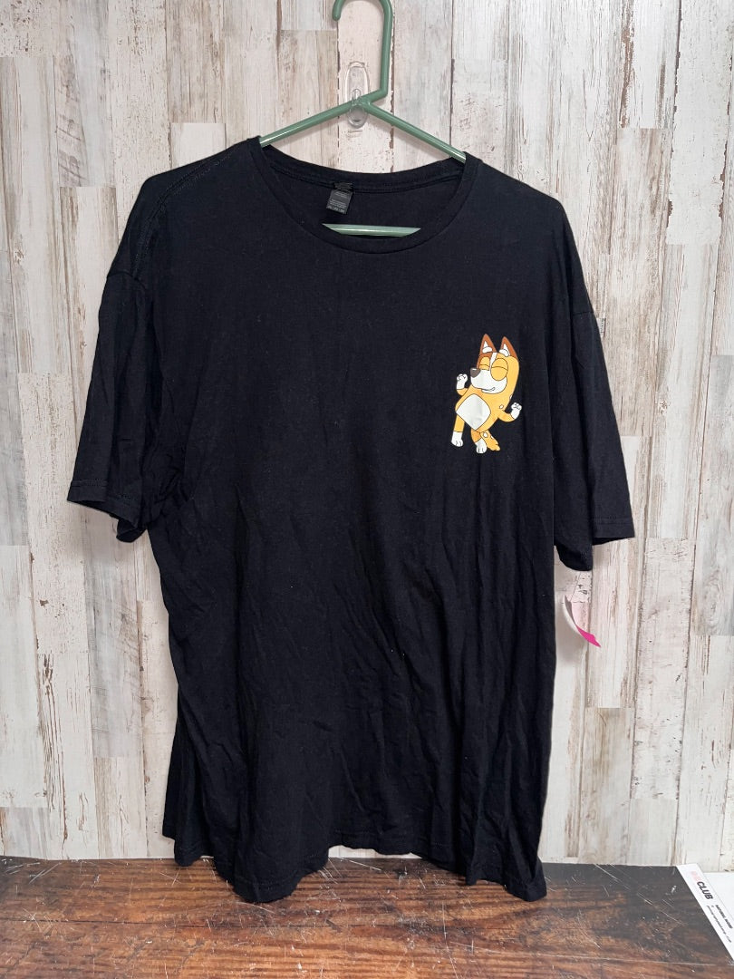 BLACK GILDAN SOFTSTYLE BLUEY MOM ERA TEE, LADIES 2X