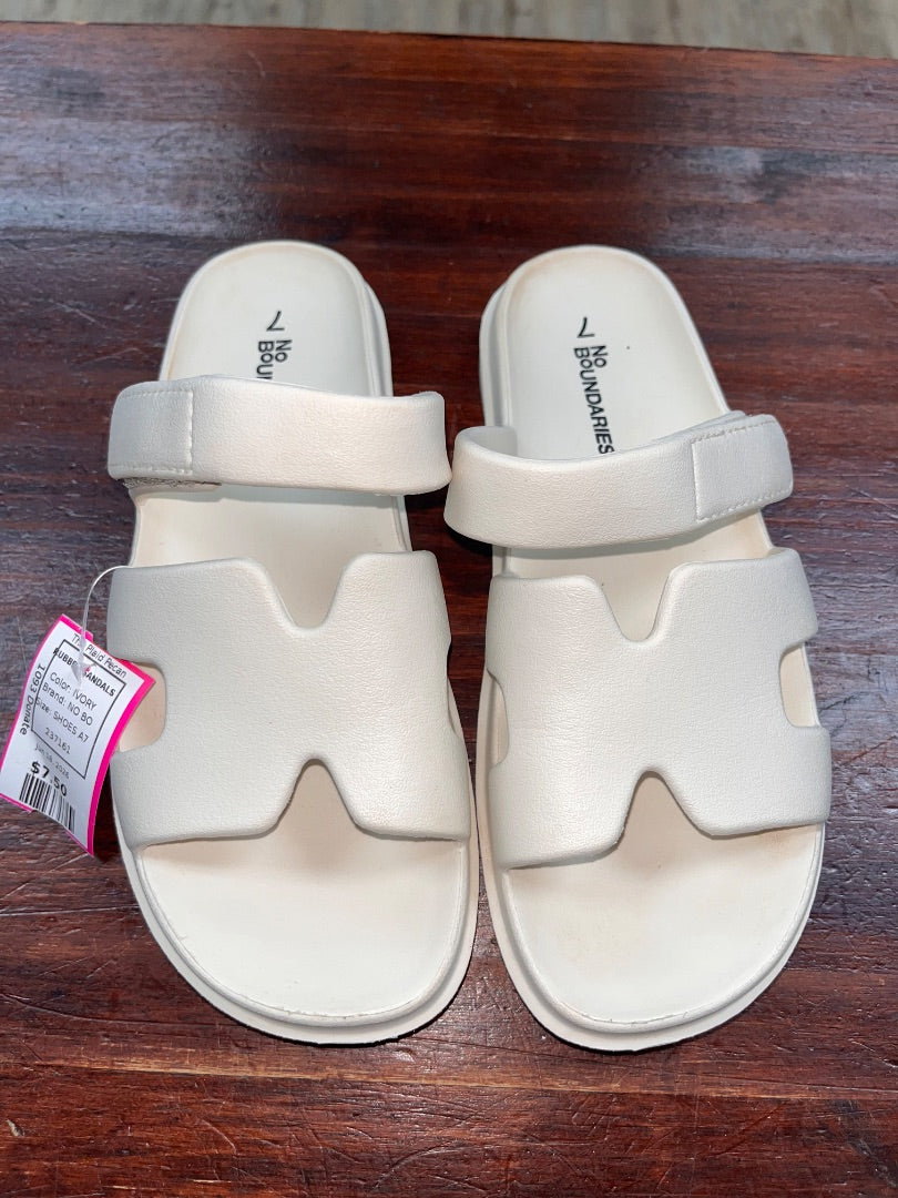 IVORY NO BO RUBBER SANDALS, SHOES A7