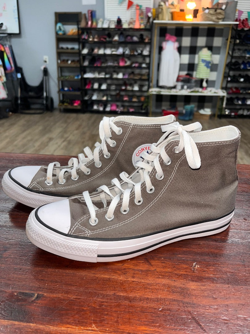 GREY CONVERSE ALL STAR HIGH TOPS, SHOES A10