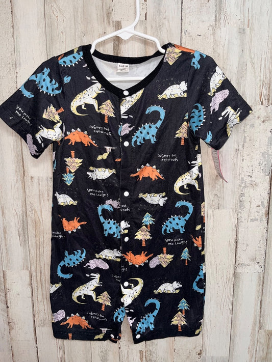 BLACK SHEIN DINO SNAP ROMPER, BOY 18-24M
