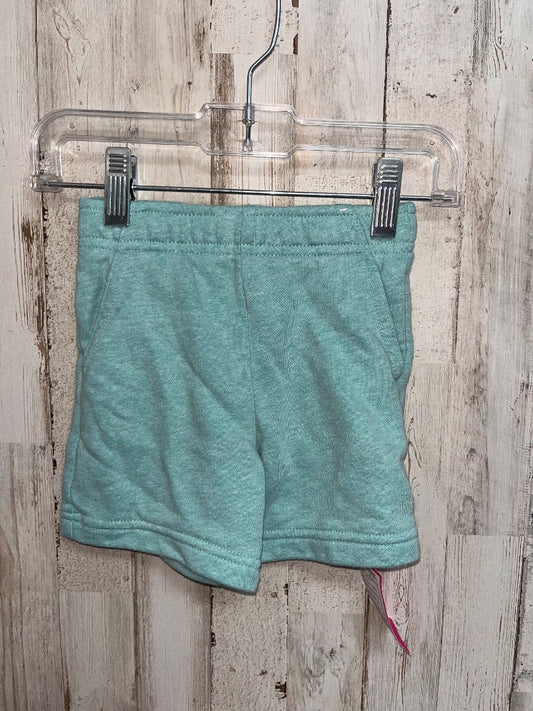 TEAL GARANIMALS SOFT COTTON SHORTS, BOY 2T