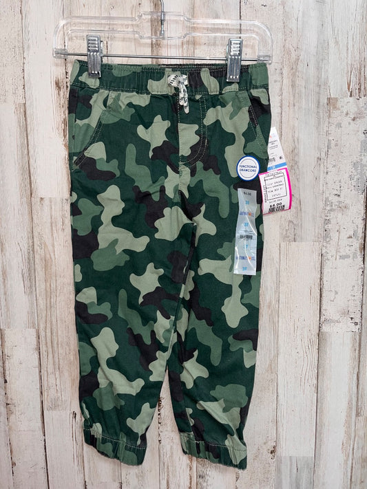 GREEN GARANIMALS NEW CAMO JOGGERS, BOY 3T