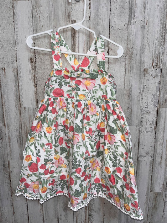 WHITE SIGRID OLSEN STRAWBERRY DRESS, GIRL 3T