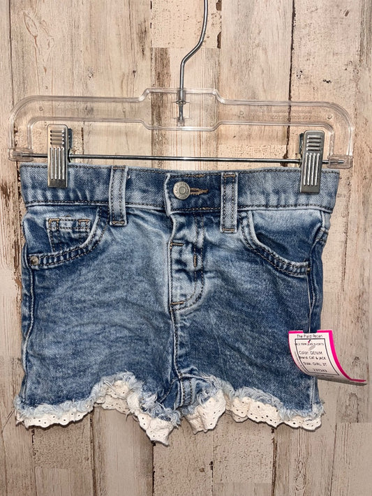 DENIM CAT & JACK LACE TRIM JEAN SHORTS, GIRL 3T