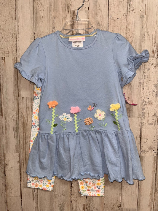 BLUE BONNIE JEAN FLORAL 2PC SET, GIRL 3T